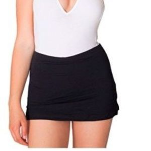 American Apparel black cotton skort